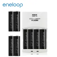 在飛比找Yahoo奇摩購物中心優惠-國際牌eneloop高容量充電電池組(智慧型充電器+3號8入