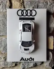 1/18 Audi R8 FIA GT GT3 In White Autoart Wall Art Model Mount Free Shipping