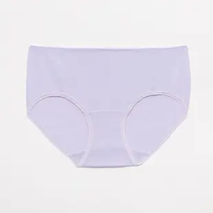 華歌爾-健康內褲-生態環保纖維 M-LL中低腰三角褲(薄霧紫) NSC053V2