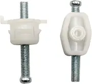 Front Headlamp Adjusting Screw Kit Set Headlight Adjuster Clips Repla Ent for T4 White&Silver