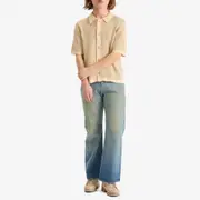 Corridor Plated Short Sleeve Knitted Shirt