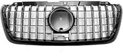 Front Grille Grill Compatible For Mercedes-Benz Sprinter W907 2018 2019 2020 2021 2022 2023 ABS Tuning Grills Body Kits Tuning Car Styling(Silver)