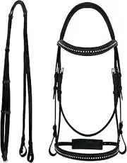 CHALLENGER Horse English Brown All-Purpose Trail Pleasure Leather Bridle Reins 805EB01