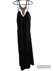 City Chic Maxi Nile Princess dress, Black size M