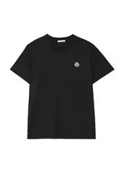 Moncler Kids Logo Cotton T-shirt (12-14 Years) - Black - 12 Years 12 years