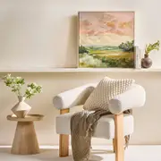 Quiet Fields Framed Canvas Wall Art [HABLQUITW24]