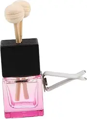 [Luxshiny] 4Pcs Car Diffuser Bottle Hanging Perfume Vials with Clips for Essential Oil Aromatherapy Durable Car Fragrance Pendant Decoration Capacity
