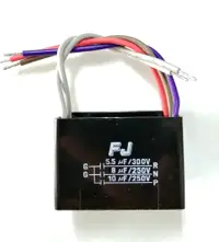 在飛比找松果購物優惠-台灣FJ 運轉電容 5.5UF+8UF+10UF / 250