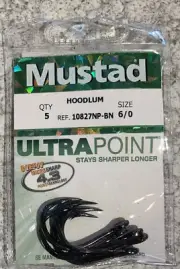 Mustad Hoodlum Hooks 6/0