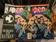 BATMAN KNIGHTFALL #497 THE BREAKING OF BATMAN DIRECT/ NEWSSTAN 2 COVERS HOT HOT