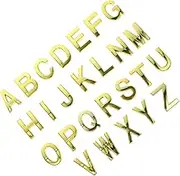 FIXOSHEE 26Pcs Self Adhesive Door Alphabet Sign Elegant Letters for Home Hotel Mailbox and Business Address Decor