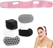 FIDWALL V Line Mask and Jaw Trainer Set, 6 Pieces Jaw Shaper with 3 Resistance Levels, to Support Face Contour, Training Device for a Defined Jaw Line for Men and Women