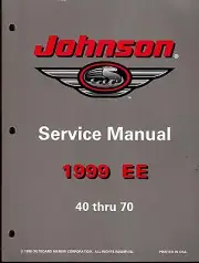 1999 EE JOHNSON OUTBOARD 40 thru 70 SERVICE MANUAL P/N 787030 (902)