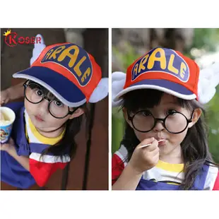 Coser KING 動漫角色扮演透氣網帽帽子博士 Slump Arale Angel Wings 彩色夏季網眼帽子成人