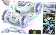 Gesture Sensing RC Stunt Car, 4WD Gesture RC Car with Light & Music RC Car Grey