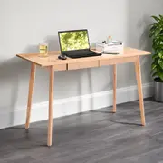 Furb Wooden Computer Desk Study Laptop Office Desks Table with Drawers,Size 85-140CM