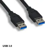 KNTK 3ft SpuerSpeed USB 3.0 Type A Cable 28AWG 5Gbps Charge Sync Data Transfer