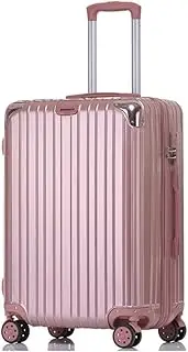 [Star river] PC+ABS, Zipper, Luggage, Trolley case, Suitcase, Pinks, Silver, Black, Brown, 20 inches, 22 inches, 24 inches, 26 inches, with 4 Sets of Rotating Wheels, Code Lock, Telescopic Rod
