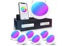 Sunco 6 Pack 5/6 Inch Smart Disk LED Flush Mount Ceiling Recessed Can Light for