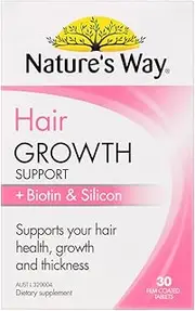 Nature's Way Hair Growth Support Plus Biotin and Silicon 30 Tablets