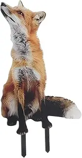 POPETPOP Charming Fox Acrylic Garden Stake Whimsical Outdoor Decoration for Lawn Courtyard and Garden Pathways Nature Inspired for Enhancing Outdoor Spaces
