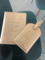 Elton John Gold passport holder/Wallet, Luggage Tag Final Yellow Brick Road Tour