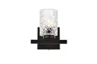Elegant Lighting LD7025W7 Cassie 8" Tall Bathroom Sconce - Black