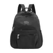 Small Nylon Ladies Travel Backpacks Women Shopping Backpack Black