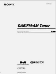 Sony ST-D777ES DAB AM FM Radio Tuner - Operating Instruction - USER MANUAL
