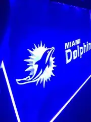 NFL Miami Dolphins LED Neon Sign for Game Room,Office,Bar,Man Cave Super. NEW!
