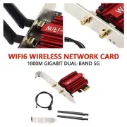 WiFi 6E AX210 AXE5400 PCIe WiFi Card Tri Band Wireless Adapter for Desktop