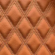 Thick Vinyl Quilted Foam Fabric 0.6mm Foam Backing Faux Leather Fabric Upholstery by The Yard for DIY Furniture Headboards Automotive Interior Headliner 155 * 100cm(Color:Orange 2)