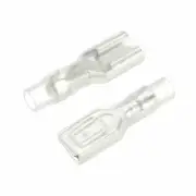A● 200pcs4.8mm Quick Splice Wire Terminals Female Connector with InsulatedSleeve
