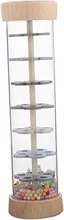 TOYANDONA Unique Rain Stick Toy Wooden Sensory Rain Maker Early Learning Sounder Interactive Plaything for Toddlers Cognitive Development
