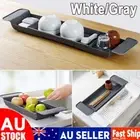 White/Grey Bathroom Expandable Bath Caddy Holder Tray Bathtub Rack Support Spa