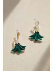 [L'Atelier Nawbar] L'Atelier Nawbar - Big Flower 18-karat Gold Multi-stone Earrings - One size One size Gold