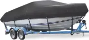 Boat Cover, 17-19Ft Waterproof Trailerable Boat Cover, Heavy Duty UV Resistant M