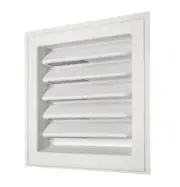 Master Flow 8 in x 8 in Plastic Wall Louver Static Vent in White - Pack of 12
