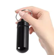 Pocket Pill Case Keychain - Waterproof Pill Boxes | Pill Organizer Case Container | Small Pocket Pill Box Keychain | Portable Pill Organizer Case Container For Purs Travel