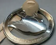 CHRISTOFLE FRANCE | BABYS 1ST CHRISTMAS ORNAMENT ✪NEW✪ SILVER DOVES RARE RETIRED