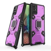 Samsung Galaxy A71Phone Case With Ring Holder Kickstand - Purple
