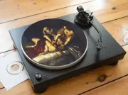 Gentileschi's "Judith Slaying Holofernes" Felt Record Player Turntable Slipmat