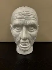 FOAM ZOMBIE HEAD Paint Me Halloween Decoration Styrofoam Craft Horror Severed 9"