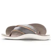 Neat Zori Pewter Slimline Orthotic Thong / Sandal Water Resistant and Comfortable, 10