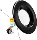 LUXRITE 5/6 Inch LED Recessed Retrofit Downlight, 14W=90W, CCT Color Selectable