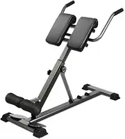 ALSTON Weight Bench Back Roman Chair Fitness Back Home Gym Workout Foldable 10 Level Adjustable 180kg Weight Capacity Back Extension Strength Training Equipment