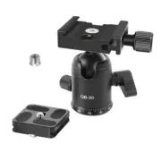 QB-30A Tripods Ball Head Ballhead Mount Adapter U-Groove Low-gravity Center