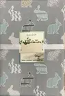 COLORDRIFT Grey Blue Pattern Bunny Rabbit Easter Cloth Tablecloth 70” Round