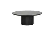 Divano Vanessa Hubert 90cm Round Coffee Table Black