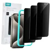 3 Pack for iPhone 15 Pro Max Privacy Screen Protector, Anti-spy Tempered